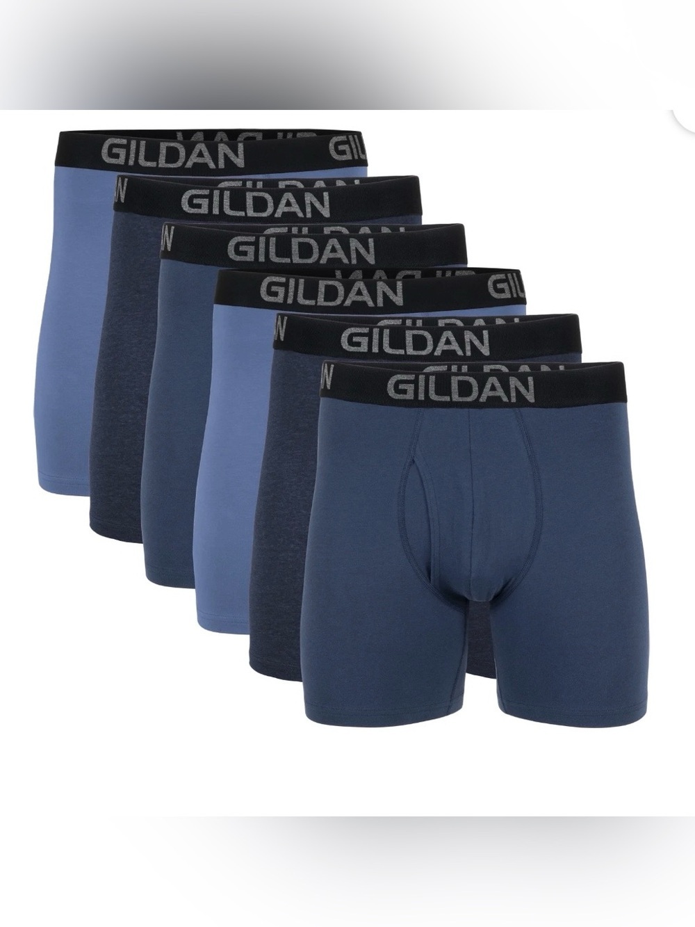 Gildan Men's Cotton Stretch Boxer Brief Underpants, 6-Pack